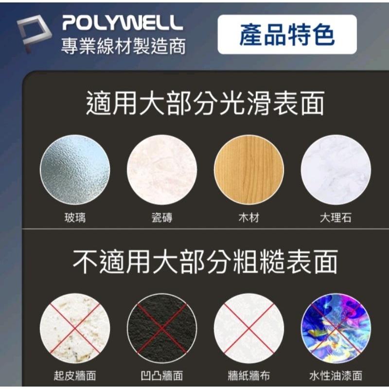 POLYWELL 方型黏貼式理線器 扣入式 三種顏色 適用不同粗細充電線 傳輸線-細節圖8