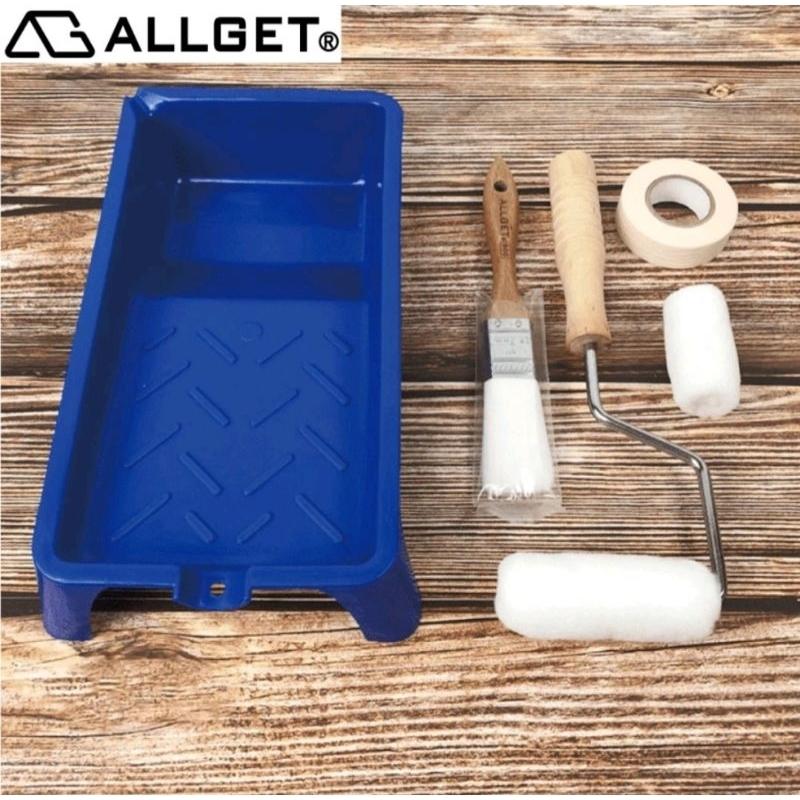 【ALLGET】藝術塗裝油漆工具組 T-301 藝術塗刷 修補用 油漆塗刷 迷你滾刷 油漆刷 乳膠漆 黑板漆 DIY-細節圖4
