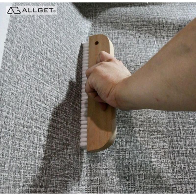 【ALLGET】萬用雙排壁紙刷 植毛壁紙刷 DIY用壁紙刷 清潔用排刷 壁紙工具-細節圖5