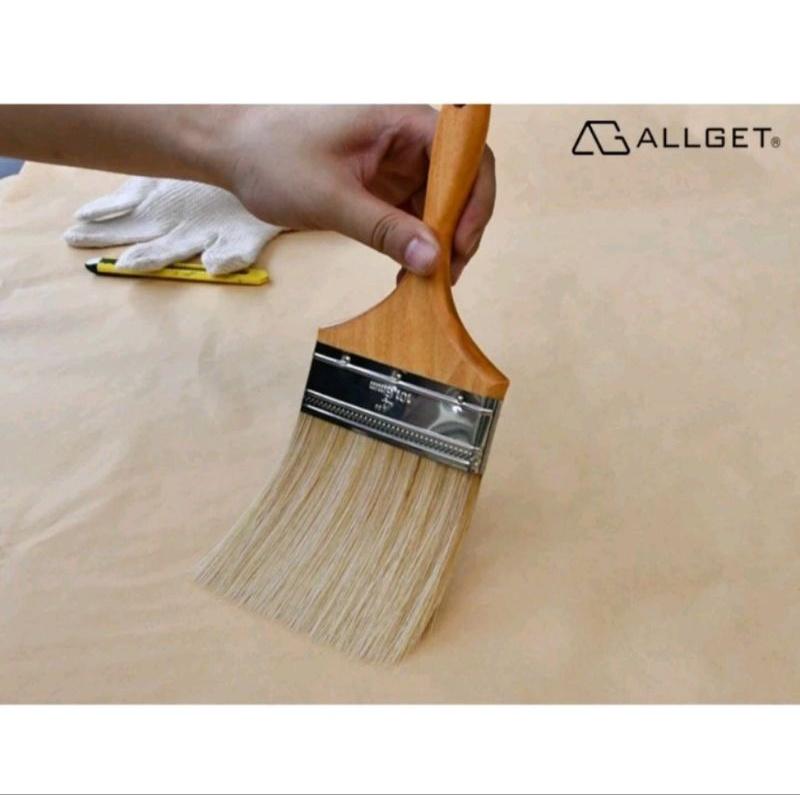 【蝦皮隔日到貨】【ALLGET】900特級勁效纖鬃刷 專業師傅用刷 高效率 長毛油漆刷 粉刷 底漆 室外牆面裝潢 油漆刷-細節圖3