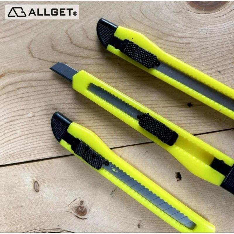 【ALLGET】黃色美工刀 塑膠美工刀 辦公室文具 壁紙切割 美勞用品 便宜美工刀 裁切用具-細節圖6