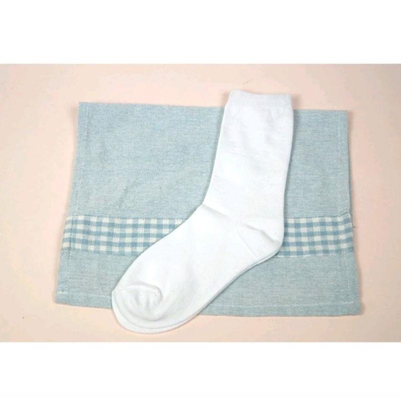 【Amiss】素面中筒襪 原棉系列 台灣製造 白襪/黑襪/男襪/女襪/學生襪/制服襪/長襪-細節圖7