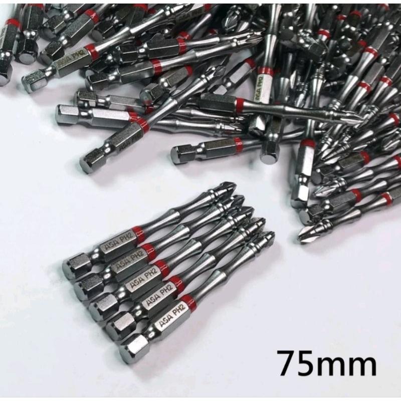 台灣製ASA高扭力2號起子頭Torsion bit 雙頭起子頭PH2 #2 十字起子頭電動電鑽-細節圖4