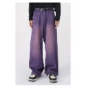 [HORMES] 熱賣 彩色牛仔褲 多色 百搭 長褲 刷色 重磅 粉紅 紫色 落地 寬鬆版型-規格圖9