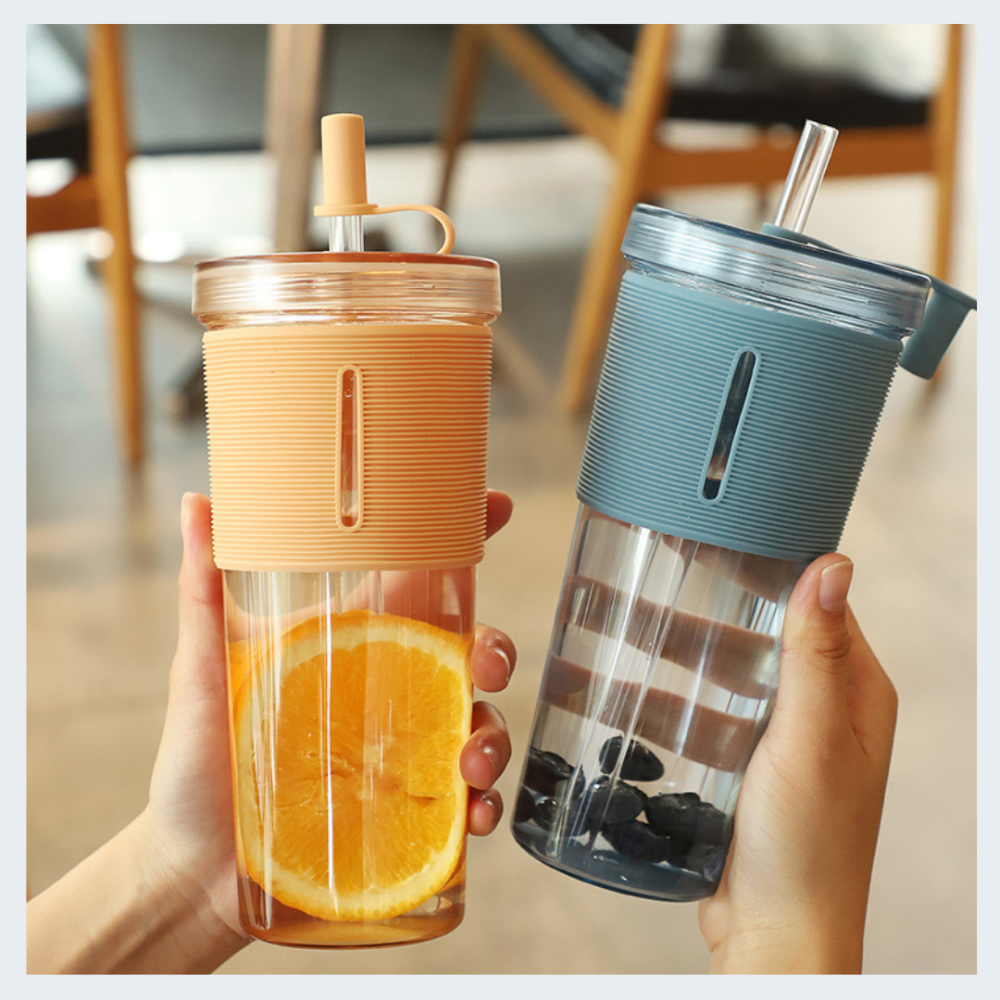 吸管杯 700ml吸管杯 奶茶杯 環保杯 果汁杯 隨身杯 隨行杯 環保隨手杯 吸管飲料杯 防撞手搖杯 防摔杯-細節圖9