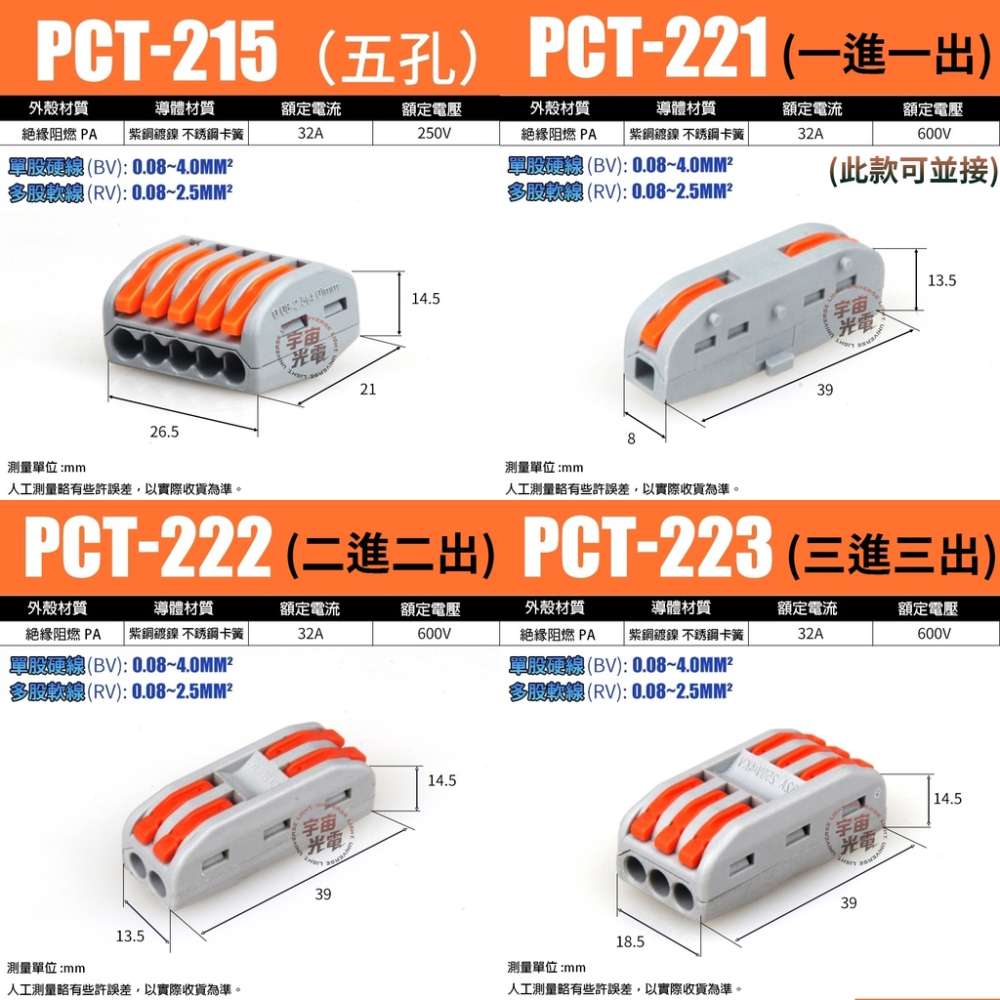 電線連接器 電線端子 電線接線 接線端子 快速接頭 接線器 烏龜夾 快速接線器 電源線 取電器 免焊神器 空中接頭-細節圖3