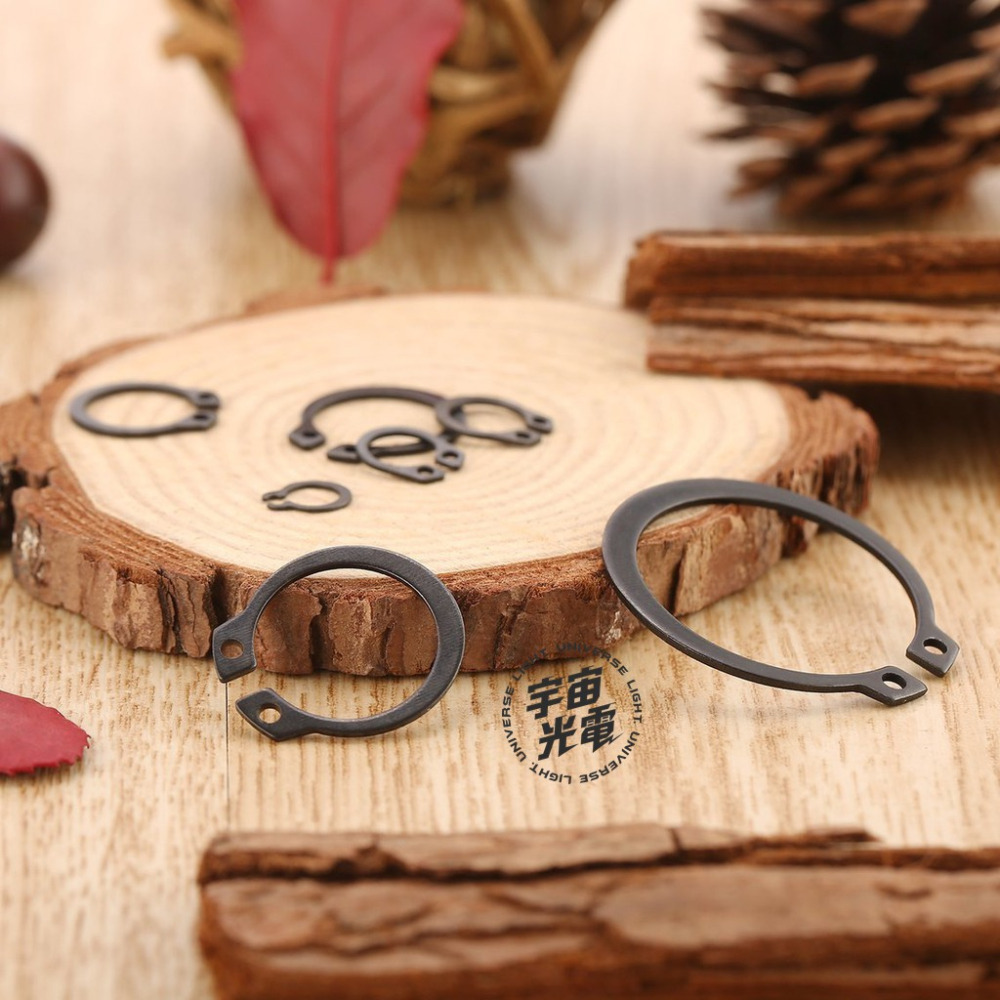 300PCS 外卡 卡簧 卡環 C型環 C形夾套組 軸用彈性擋圈 卡簧 卡圈 卡簧圈 卡簧鉗 孔用擋圈 卡簧 C型擋圈-細節圖4