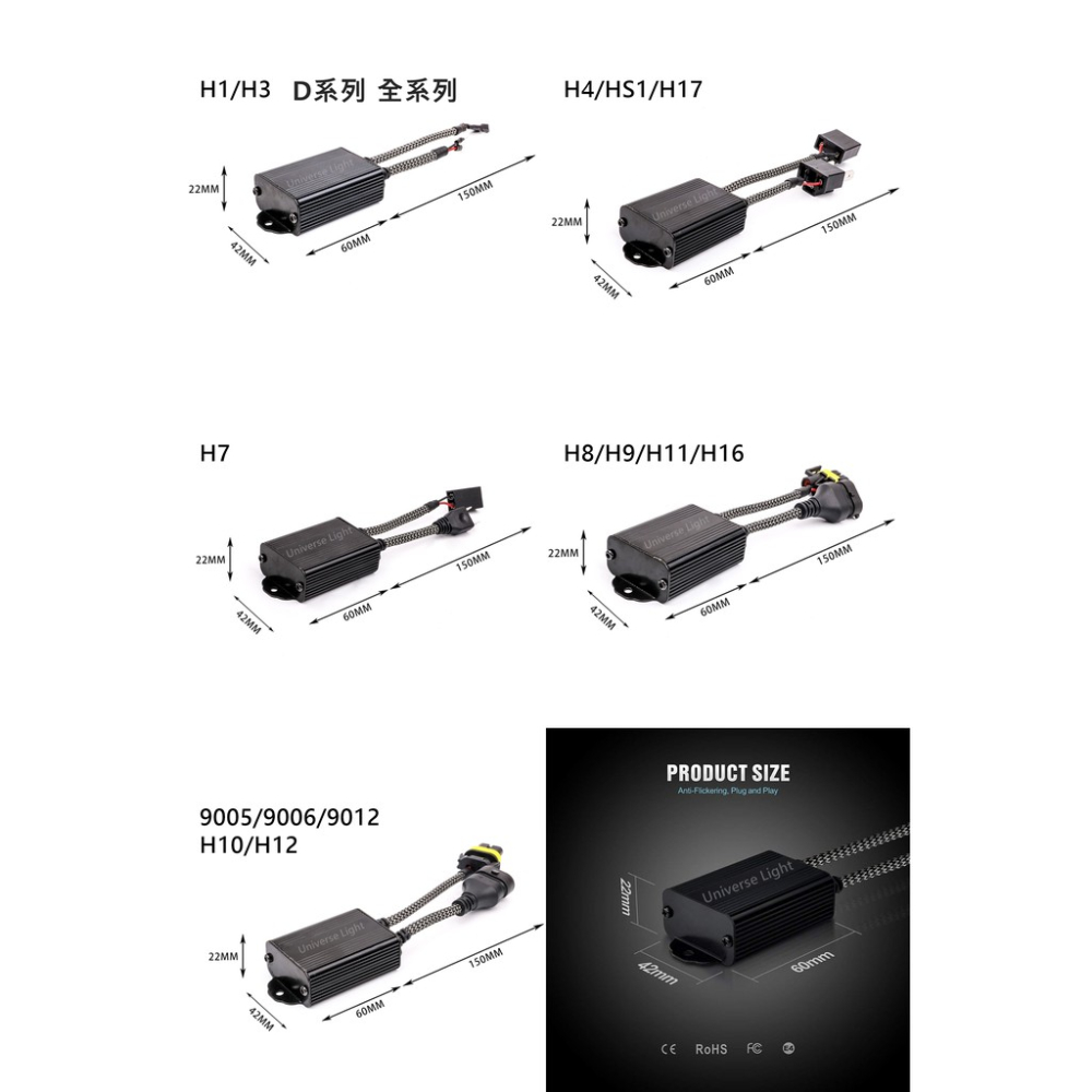 H16 9005 9006 9012 對接 解碼器消除故障燈 警告燈 CAN BUS 黃金電阻器 電子式 電容式 解碼器-細節圖6