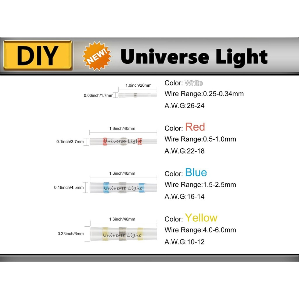 100入裝 免焊神器 熱縮管 熱縮低溫錫環套管 熱縮錫環套管 免焊接 免烙鐵 防水連接器 免焊熱縮套管 熱縮低溫錫-細節圖3