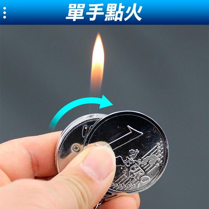 板橋現貨【金幣打火機】硬幣打火機 帶鑰匙圈.錢幣打火機.黃金打火機.生日禮物.情人節.聖誕節禮物【傻瓜批發】FH30-細節圖4