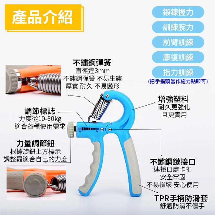 【傻瓜量販】(X11)10-60KG可調阻力握力器 R字可調式握力器/指力器 握力訓練 板橋現貨-細節圖4