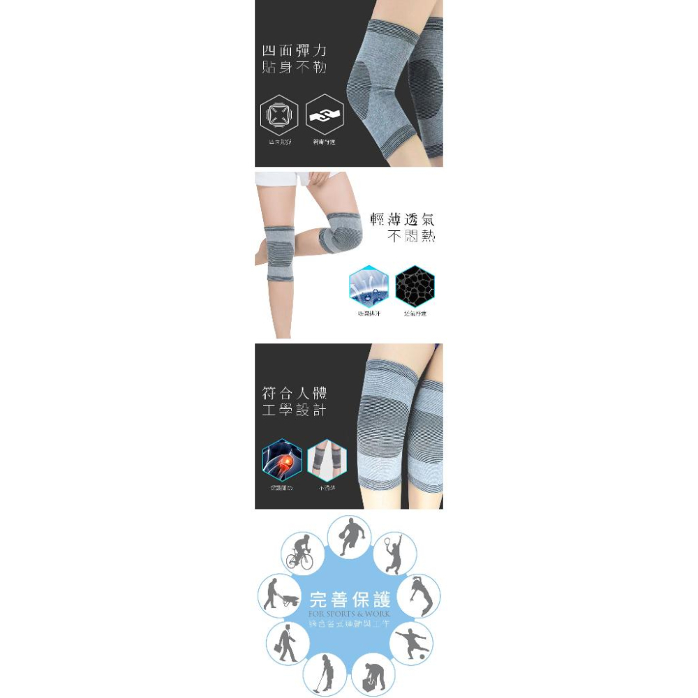 JS 嚴選 全方位運動護膝-細節圖2