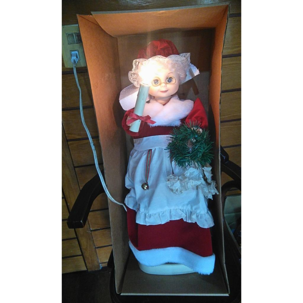 聖誕奶奶 會動 會亮燈 洋娃娃 展示-細節圖3