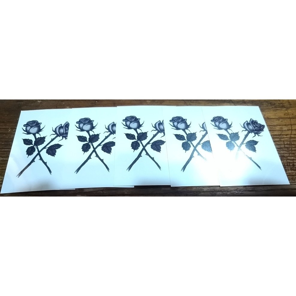 植物油墨環保紋身貼 紋身貼紙 漸黑刺青貼 果膠紋身改良版  紙張長寬大約:5.7*9.6cm-細節圖2