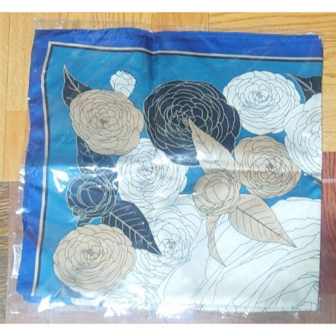 女士手帕 絲巾 薄款 透明繡花 方巾刺繡小手絹 斜紋綢 大方巾 女款 披肩 絲巾 印花 頭巾 圍巾 裝飾-規格圖1