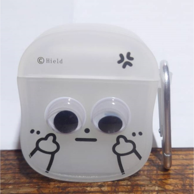 國際友好手勢 豎中指 眼睛會動 磨砂軟殼 適用於AirPods 3代耳機套AirPods Pro蘋果藍牙耳機保護套送掛鉤-規格圖5