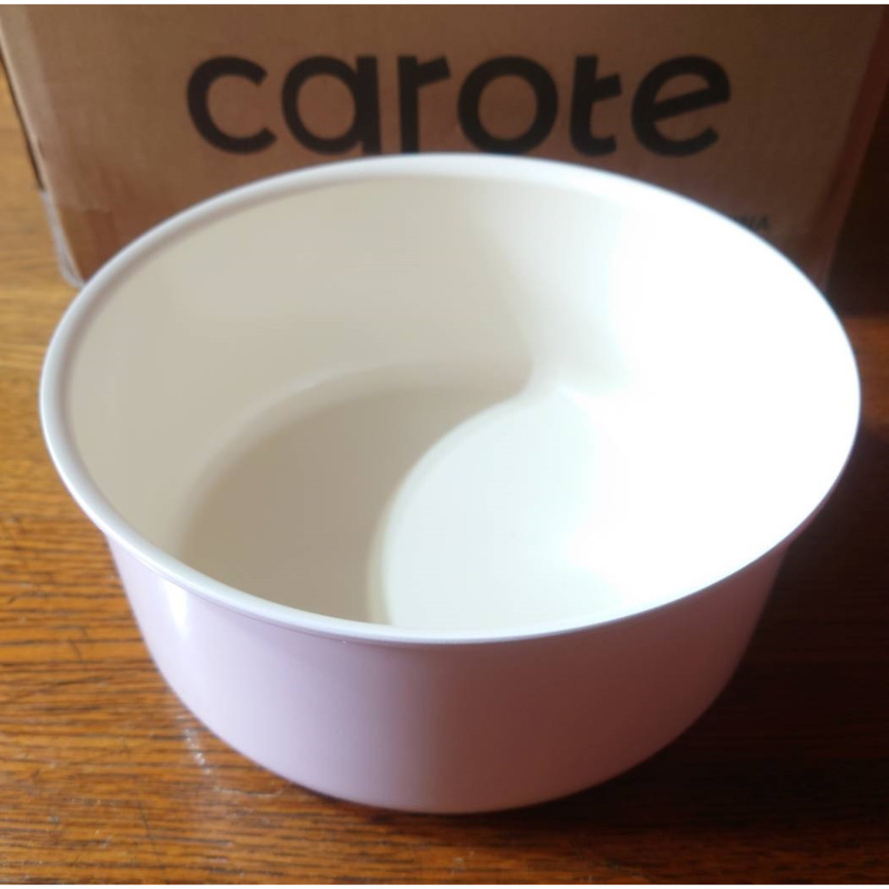 CAROTE 粉色麥飯石不沾鍋 分離式手把 26cm煎炒鍋  20cm 26cm平底鍋 玻璃鍋蓋 18cm 20cm湯鍋-規格圖1