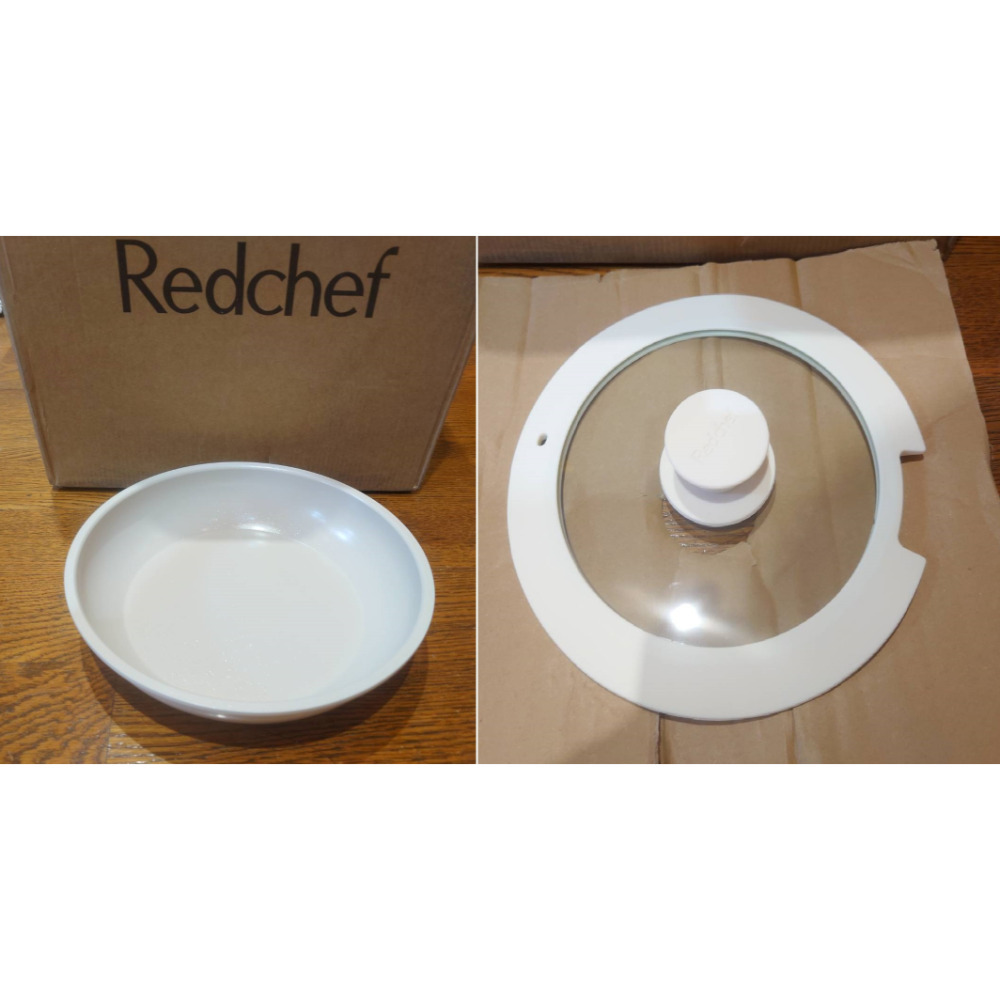 Redchef陶瓷岩不沾鍋具 分離式手把 26cm煎炒鍋  20cm 26cm平底鍋 玻璃鍋蓋 18cm 20cm湯鍋-規格圖1