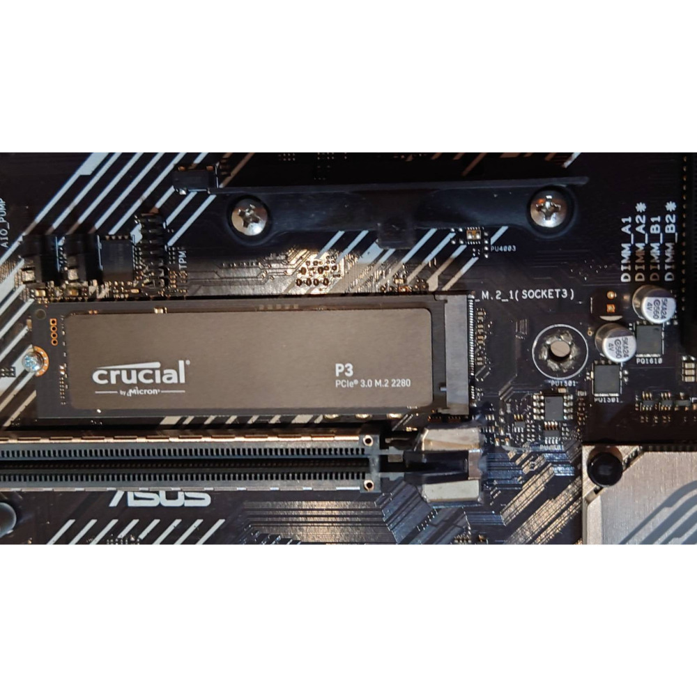 二手 ASUS 主機板 B550-PLUS 美光 Crucial500GB AMD 3000G-細節圖3