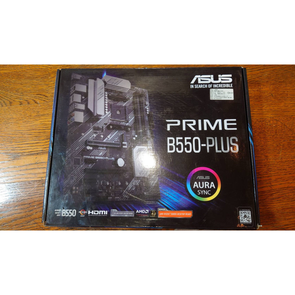 二手 ASUS 主機板 B550-PLUS 美光 Crucial500GB AMD 3000G-細節圖4