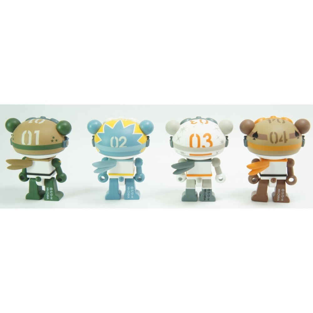熊貓鐵金剛 panda-z 關節可動 P-Z PAN TARON BLOCK TYPE MINI FIGURE 積木造型-細節圖5