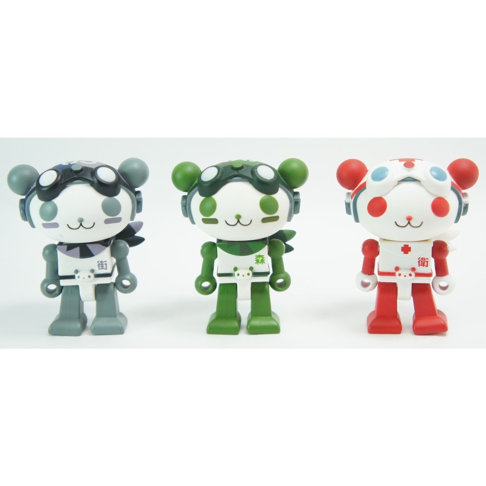 熊貓鐵金剛 panda-z 關節可動 P-Z PAN TARON BLOCK TYPE MINI FIGURE 積木造型-細節圖6