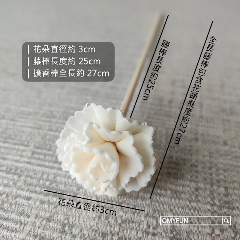 ▌OMYFUN ▌《3CM薔薇花擴香棒》籐枝/擴香花/婚佈道具/香薰精油/香氛棒/造型藤枝/乾燥花/無火香氛-細節圖4