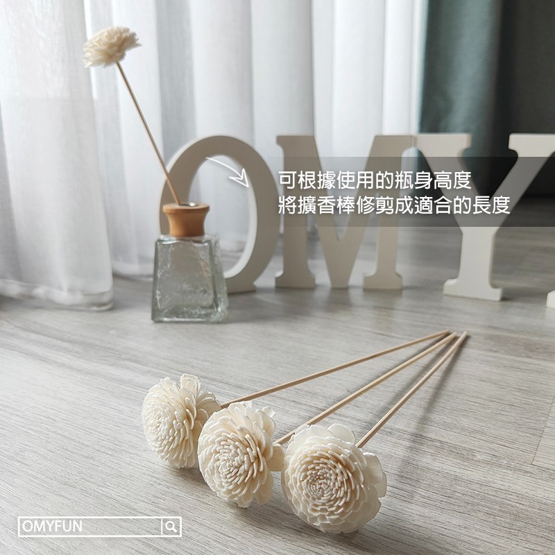 ▌OMYFUN ▌《4cm/4.5cm小雛菊擴香棒》擴香花/藤棒/擴香精油擴香棒/香薰精油/索拉花/乾燥花/通草花-細節圖8