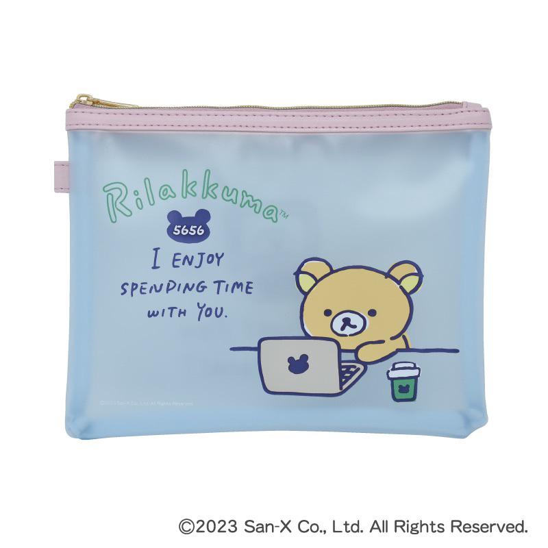 現貨《兔寶寶日本代購》日本 郵便局 拉拉熊 懶懶熊 存摺本 收納袋 磁式夾子 手提袋-細節圖2