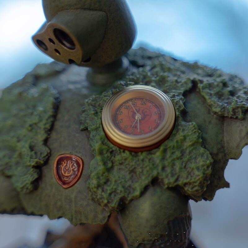 現貨 全新 日本 正版 宮崎駿 吉卜力 天空之城 機器人兵 巨神兵 時鐘 擺飾-細節圖3