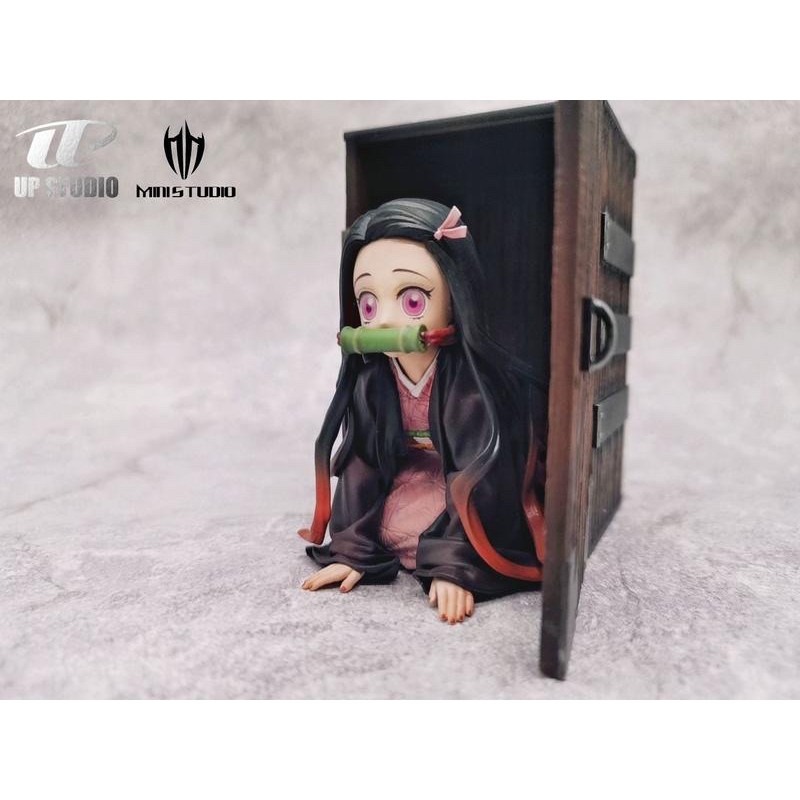 現貨 UP Art & MINI 聯名作品 鬼滅之刃 竈門禰豆子 GK 雕像 完成品-細節圖2