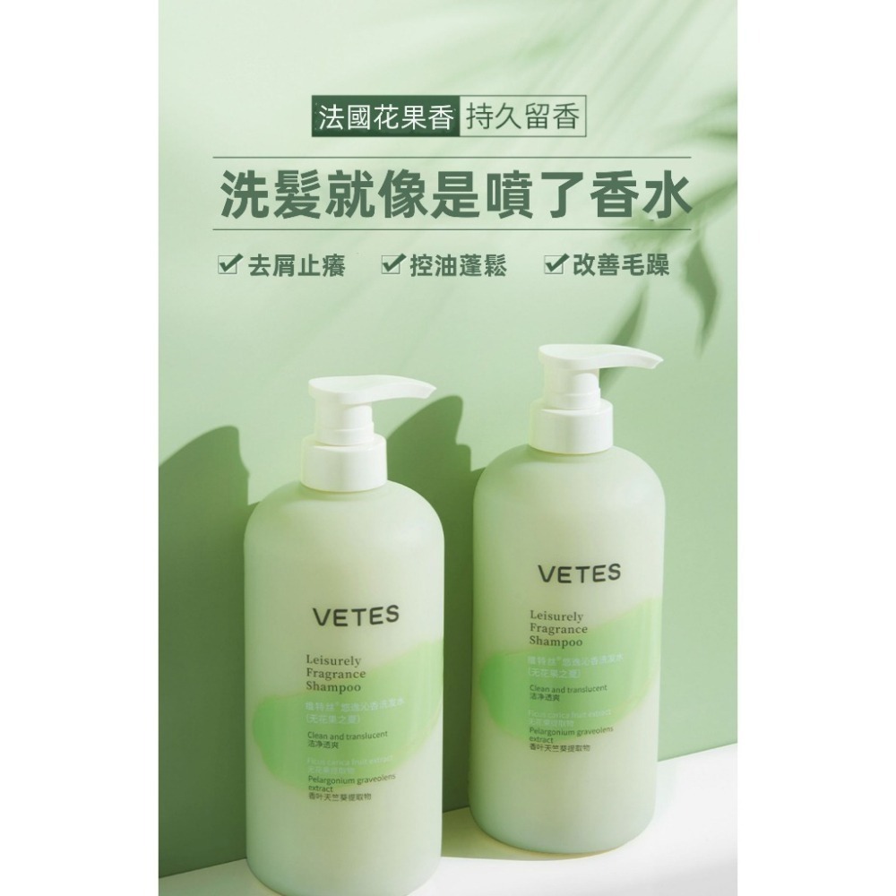 【VETES.維特絲】梔子花香氨基酸洗髮乳(無花果之夏)500ml/瓶 控油蓬鬆 舒爽去油 持久留香-細節圖9