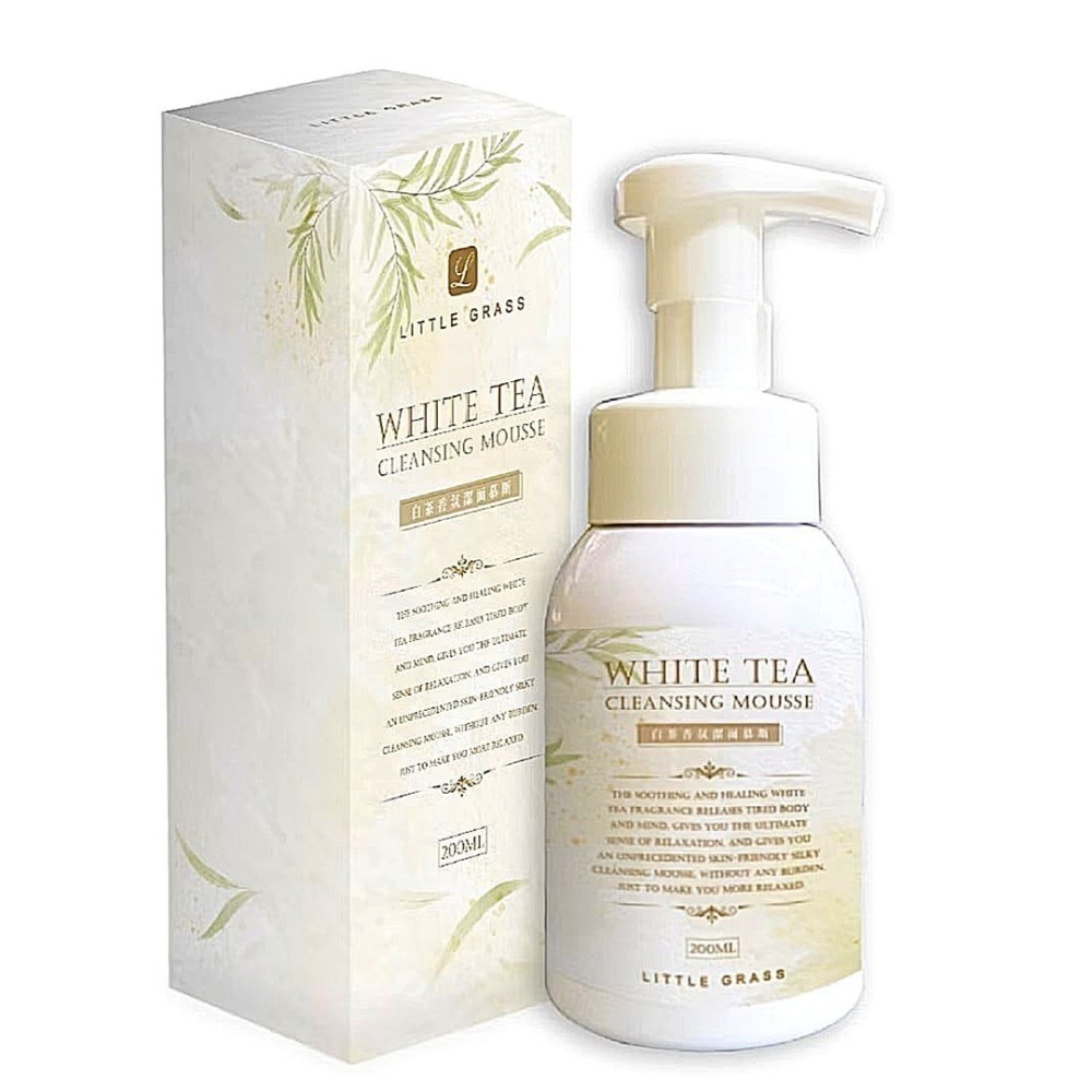 小草堂Little Grass 白茶香氛潔面慕斯200ml 白茶香 不乾澀 淡妝可卸 潔面慕斯-細節圖6