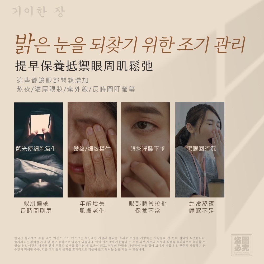 奇麗庄 幹細胞抗皺精華眼膜60片/盒 眼周保養 保濕-細節圖2