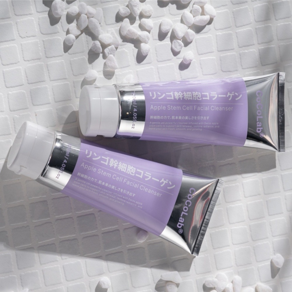 CoCoLab  蘋果幹細胞萃取亮白洗面乳(120ml+120ml/組) 潔顏乳 小紫管-細節圖3