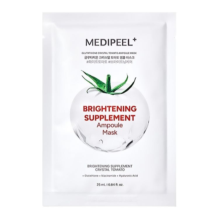 ◖魔女美妝◗ 韓國 MEDI-PEEL 美蒂菲 穀胱甘肽 水晶番茄精華面膜 25ml/片 白番茄 保濕 透亮 彈力 光澤-細節圖3