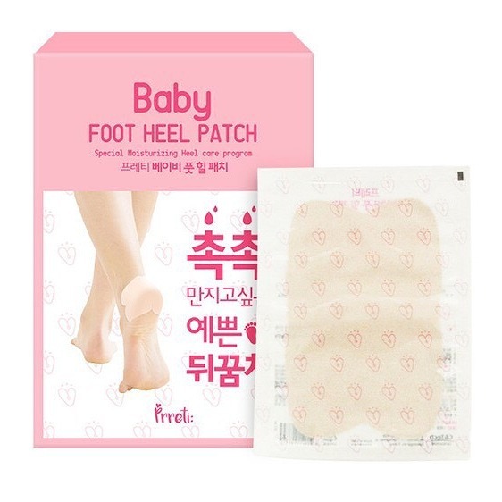 ◖魔女美妝◗ 韓國 Prreti BABY 去角質滋養後腳跟貼 去角質 足膜 足貼 足跟貼 1對-細節圖5