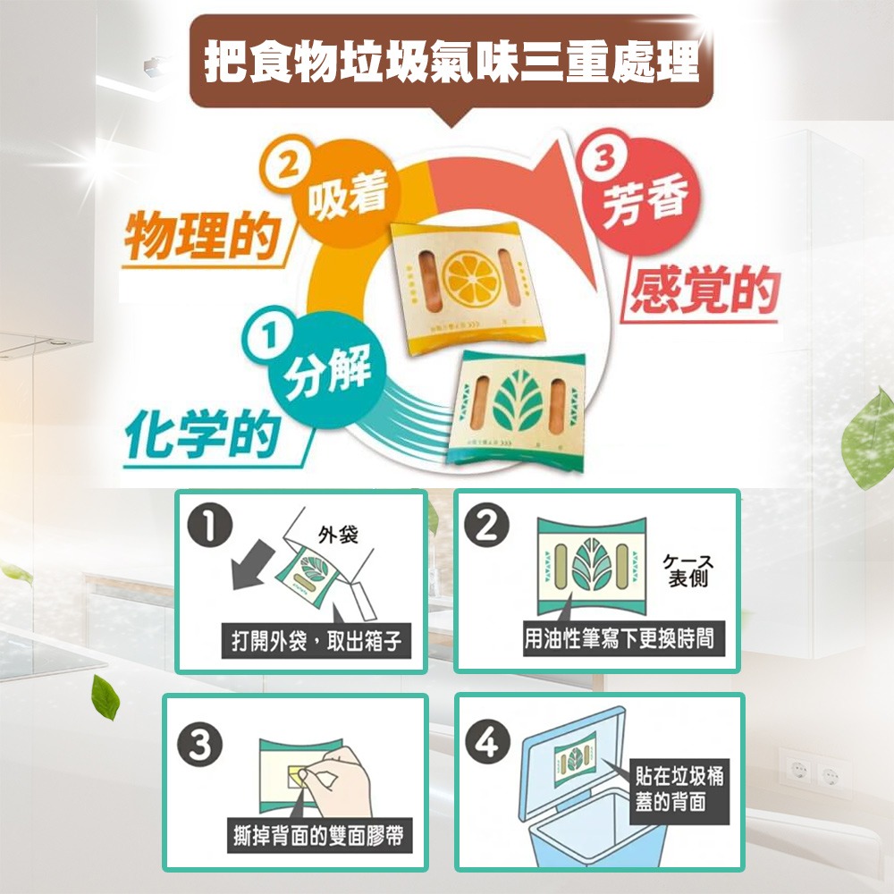 ◖魔女美妝◗ 日本 WELCO 環保紙製 垃圾桶消臭劑 薄荷 除臭 分解 芳香劑 30日-細節圖2