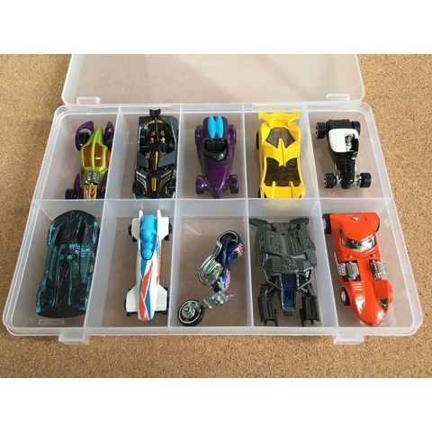 ◖魔女美妝◗ 日本製 YAMADA SIKIRI 透明 收納盒 整理盒 10格 飾品 藥盒 小物 文具收納 工具盒 零件-細節圖4