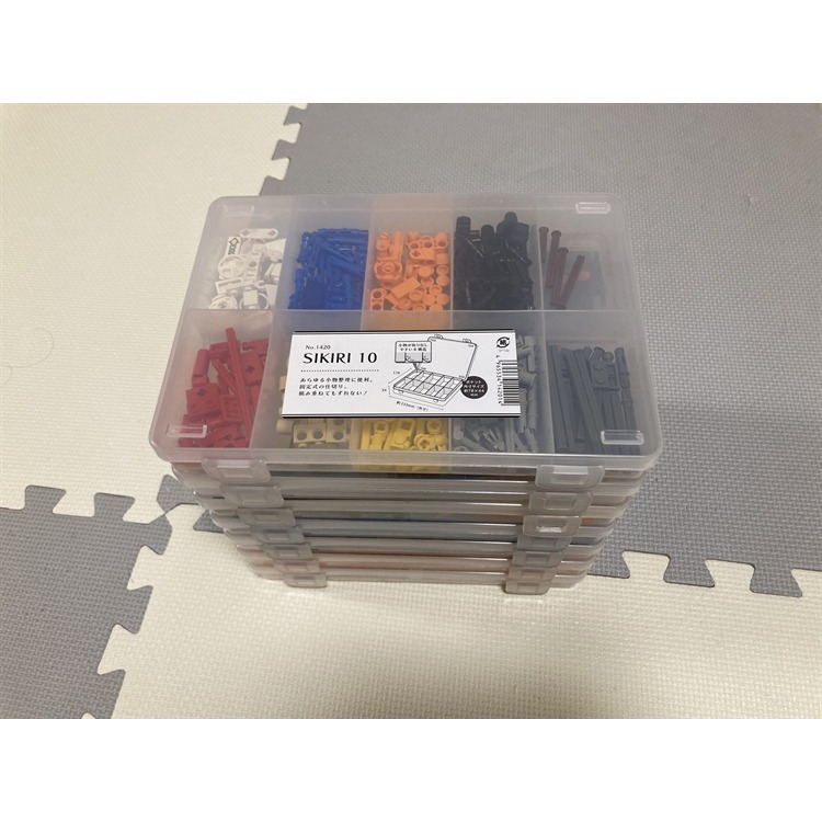 ◖魔女美妝◗ 日本製 YAMADA SIKIRI 透明 收納盒 整理盒 10格 飾品 藥盒 小物 文具收納 工具盒 零件-細節圖5