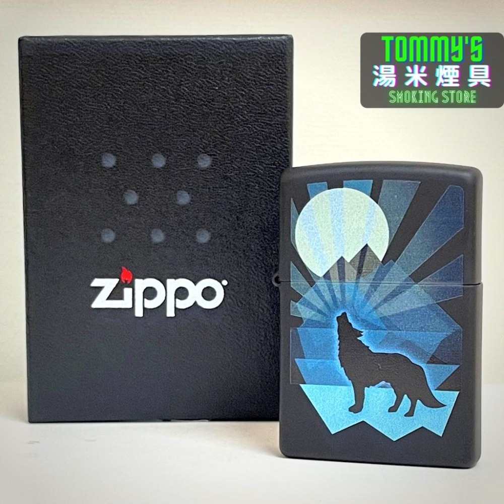 『實體店面🏠』正品 美國 ZIPPO 打火機- Wolves系列『滿月狼嚎』黑色消光烤漆『型號29864』-細節圖8