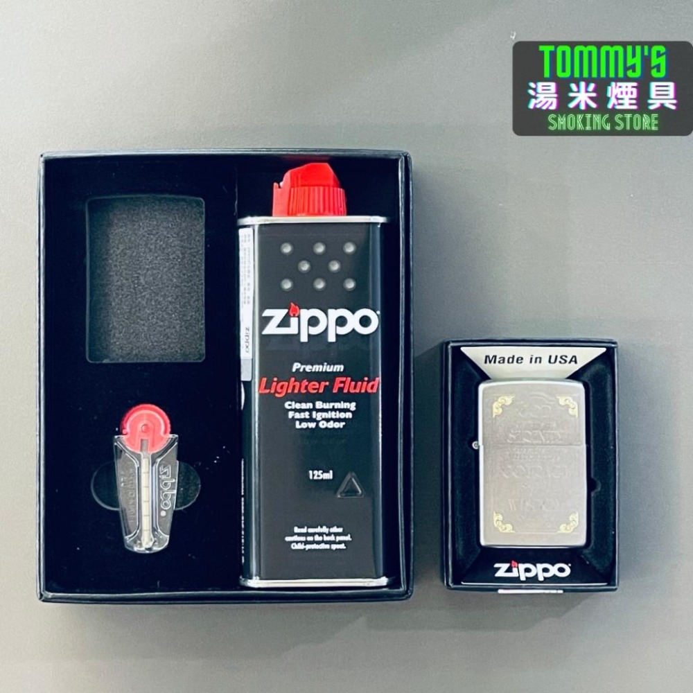 『實體店面🏠』美國 Zippo 打火機套裝『寧靜禱告文』”打火機+小油+打火石“ 型號28458『湯米煙具』