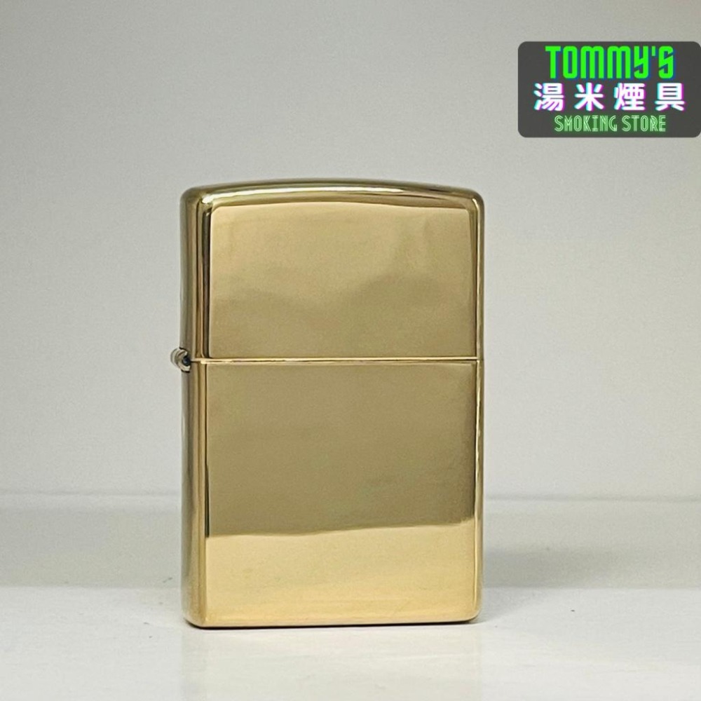 『實體店面🏠』正品 美國Zippo 打火機-黃銅鏡面拋光『黃銅色』型號254B『湯米煙具』