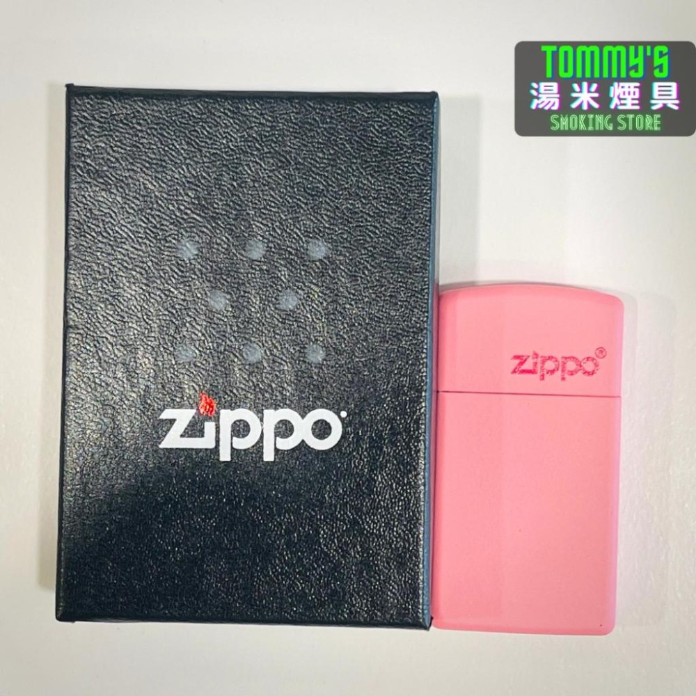 『實體店面🏠』正品 美國Zippo 打火機-Slim袖珍版機身『粉紅消光烤漆』型號1638ZL『湯米煙具』-細節圖5