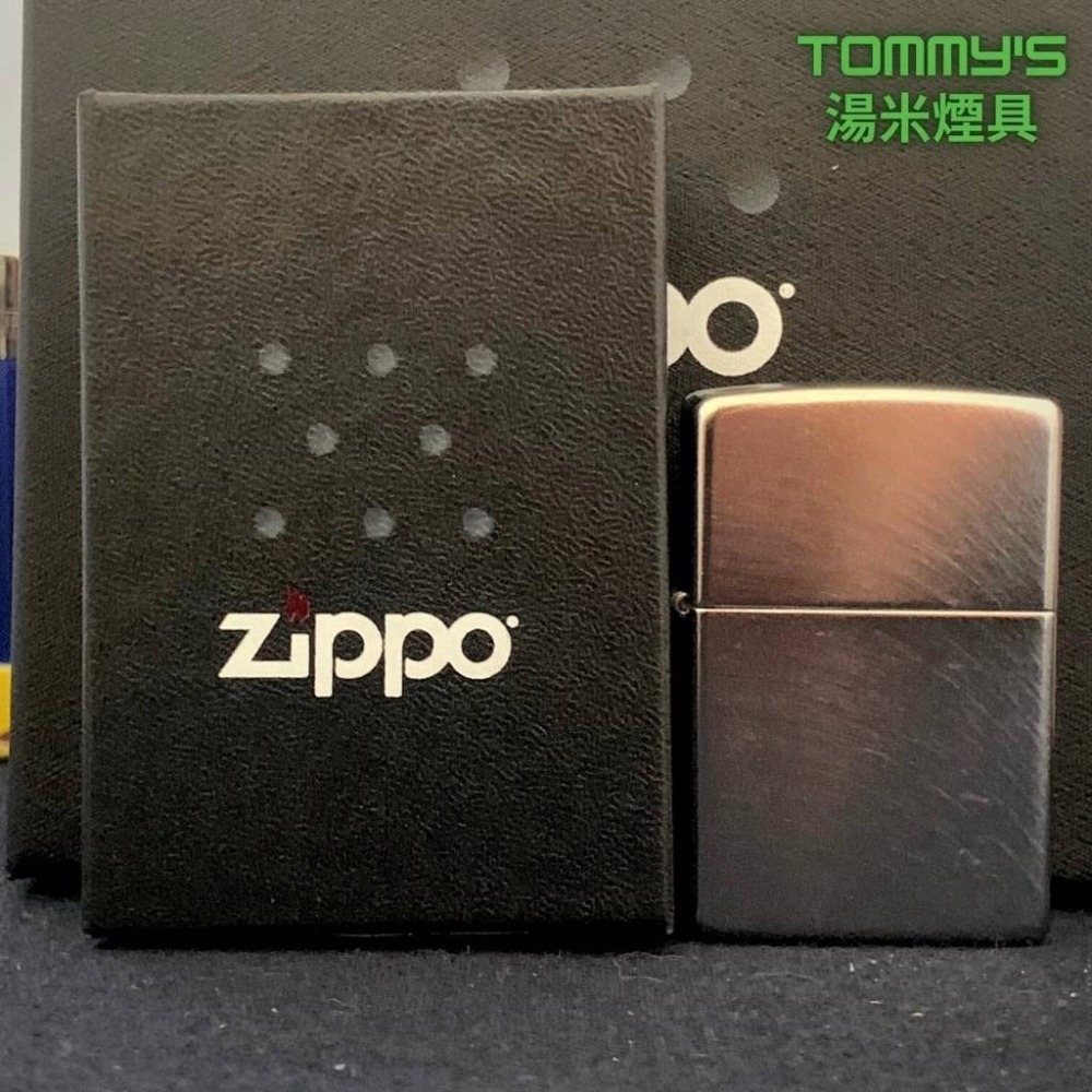 『實體店面🏠』正品 美國Zippo 打火機-鍍鉻機殼『扇形拉絲紋』型號24647『湯米煙具』-細節圖8