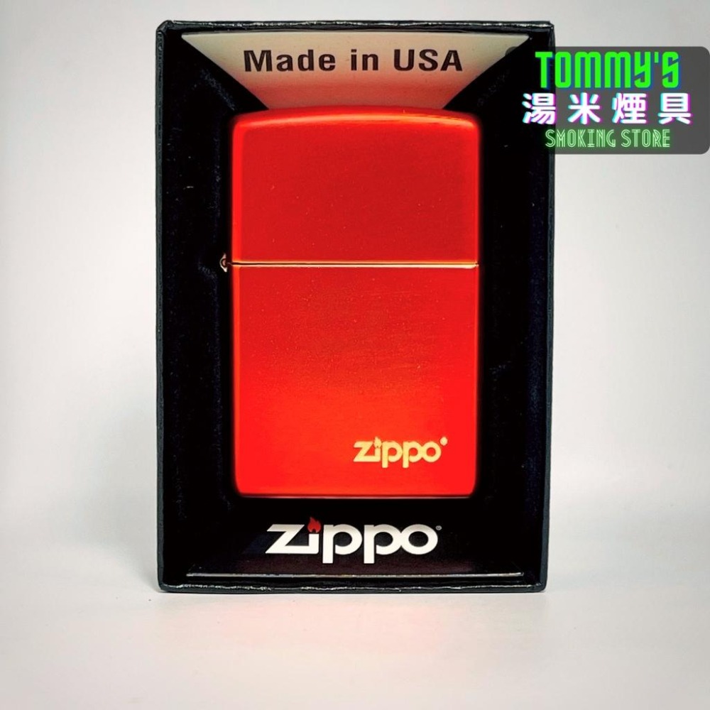 『實體店面🏠』正品 美國 ZIPPO打火機-經典款『金屬紅機身』雷射雕刻『型號49475ZL』湯米煙具-細節圖6