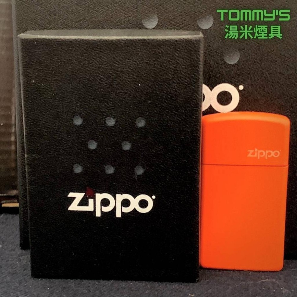 『實體店面🏠』正品 美國Zippo 打火機-Slim袖珍版機身『橙色消光烤漆』型號1631ZL『湯米煙具』-細節圖8