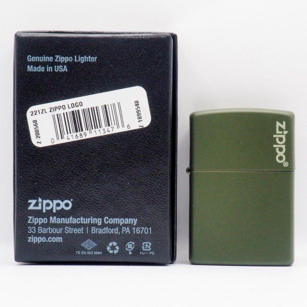 『實體店面🏠』正品 美國Zippo 打火機-消光烤漆機殼『軍綠色』型號221ZL『湯米煙具』-細節圖6