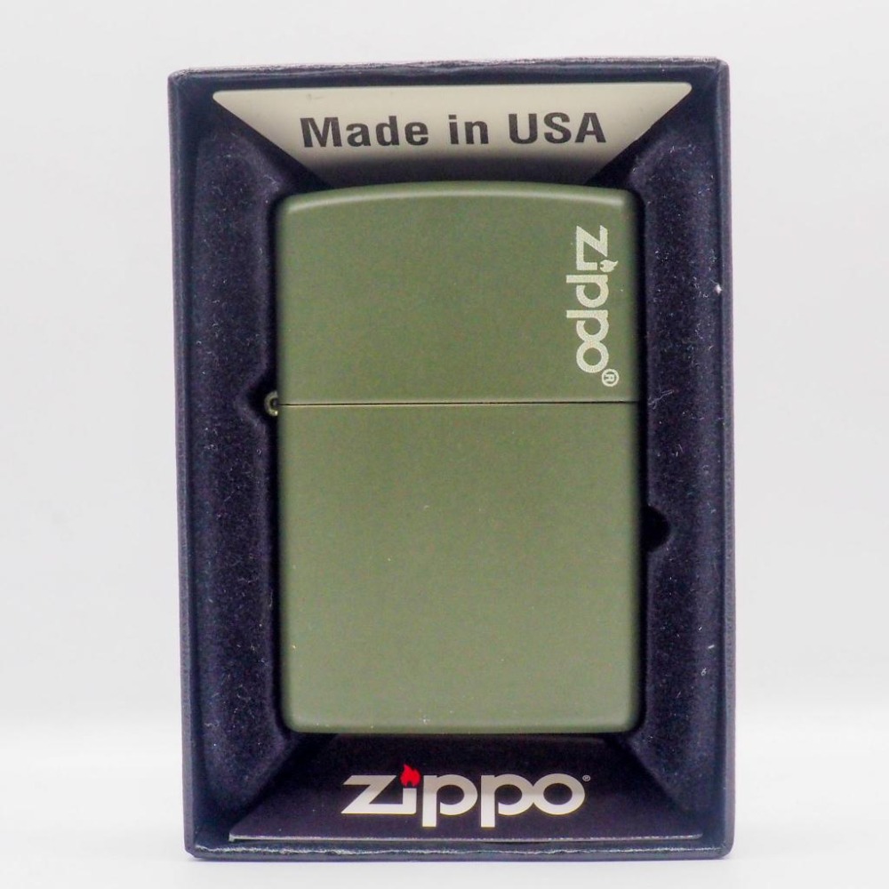 『實體店面🏠』正品 美國Zippo 打火機-消光烤漆機殼『軍綠色』型號221ZL『湯米煙具』-細節圖7