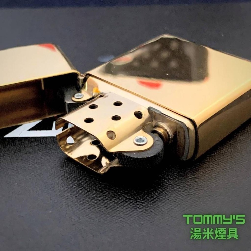 『實體店面🏠』正品 美國Zippo 打火機- LOGO系列 『黃銅鏡面拋光』型號29510『湯米煙具』-細節圖5